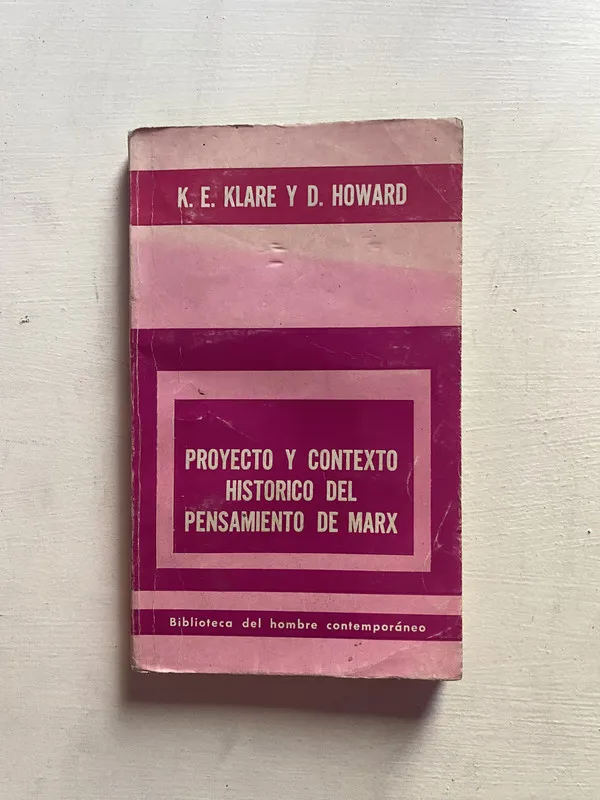 Proyecto y contexto historico del pensamiento - Klare (4b2)