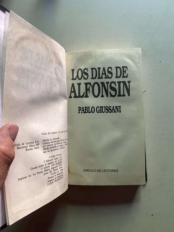Los dias de Alfonsin - Giussani Pablo (4b2)