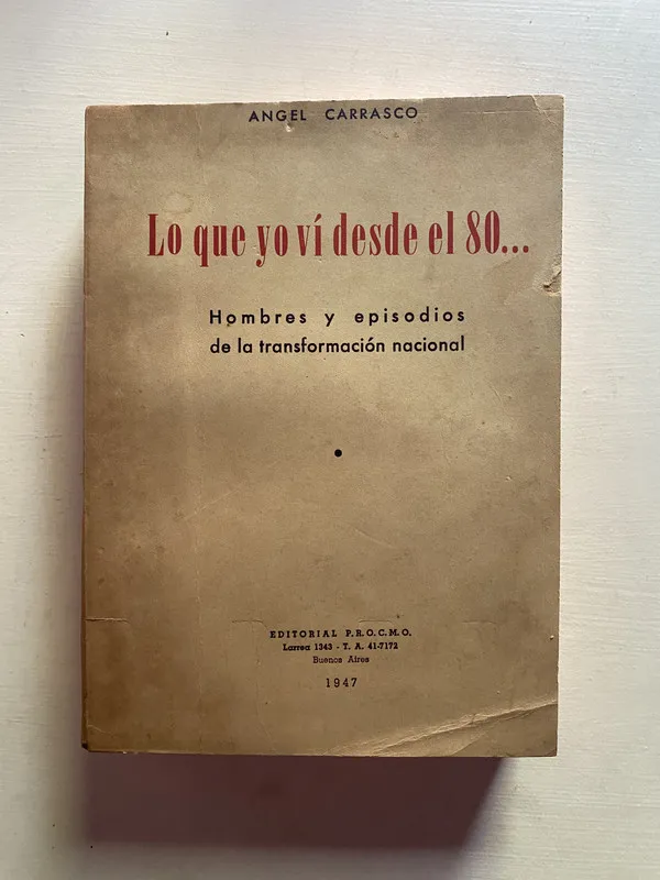 Lo que yo vi desde el 80… - Carrasco angel (4b2)