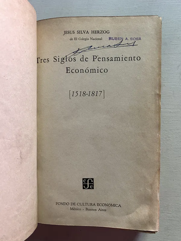Tres siglos del pensamiento economico - Silva Herzog (4b2)