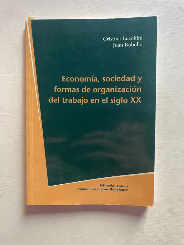 Economia sociedad y formas de organizacion - Lucchini (4b2)