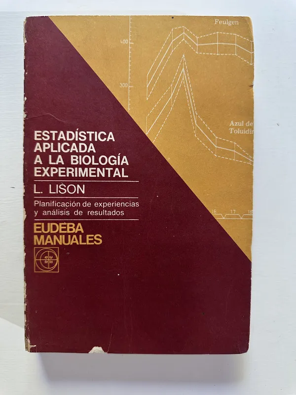 Tapa de Estadistica aplicada a la biologia - Lison (4A6)