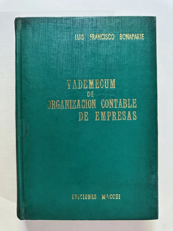 Tapa de Vademecum de organizacion contable de - Bonaparte (4A4)