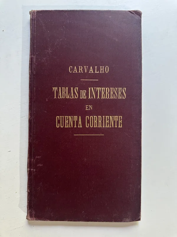 Tablas de intereses en cuenta corriente - Carvalho (4B5)