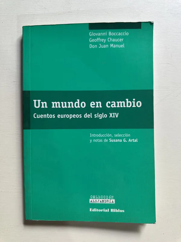 Tapa de Un mundo en cambio - Boccaccio (4B4)