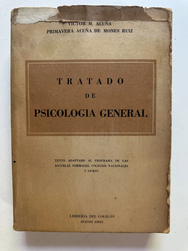 Tapa de Tratado de psicologia general - Acuña (4B4)
