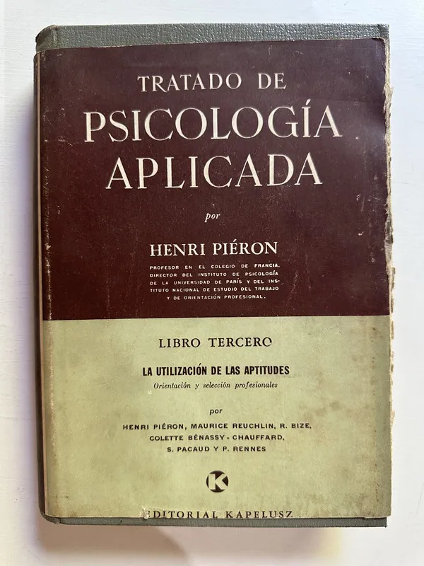 Tratado de psicologia aplicada - Pieron Henri (4B4)