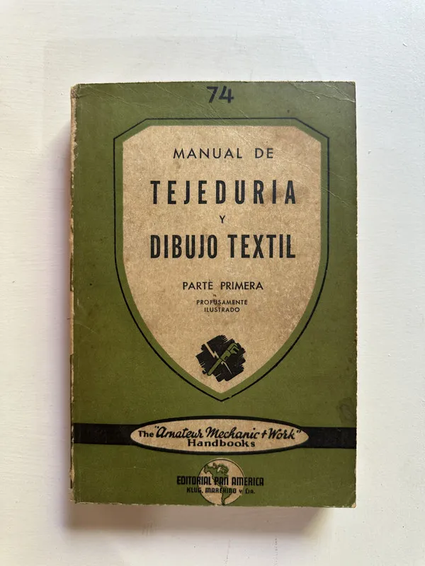 Tapa de Manual de tejeduria y dibujo textil - (4G1)