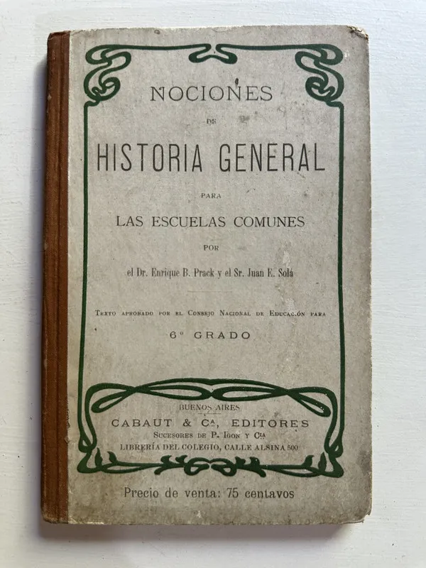 Nociones de historia general para las escuelas - Praek (4G1