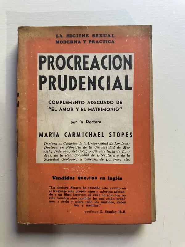 Procreacion prudencial - Stopes Marie Carmichael (4G3)