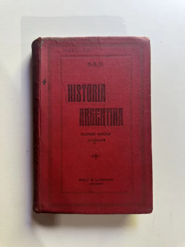 Tapa de Historia argentina - H. E. C. (4G3)