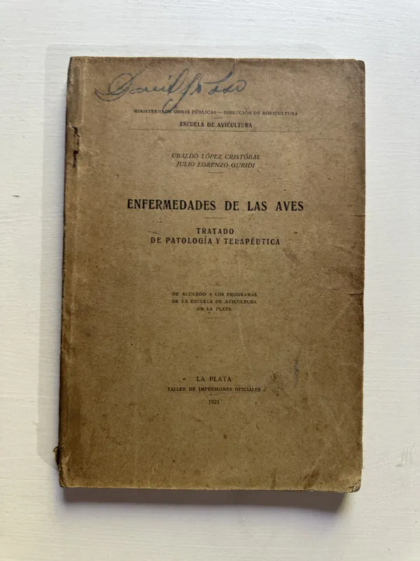 Tapa de Enfermedades de las aves - Lopez Cristobal (4G3)