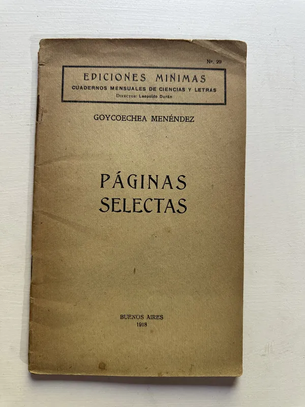 Paginas selectas - Goycoechea Menendez (4G3)