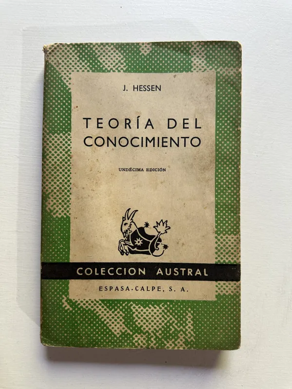 Tapa de Teoria del conocimiento - Hessen Johannes (4G4)