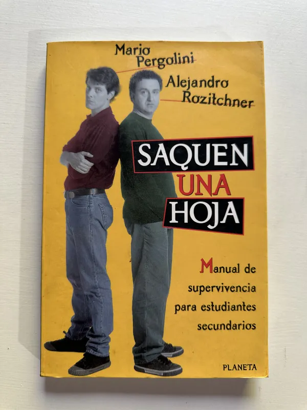 Tapa de Saquen una hoja - Pergolini (4G5)