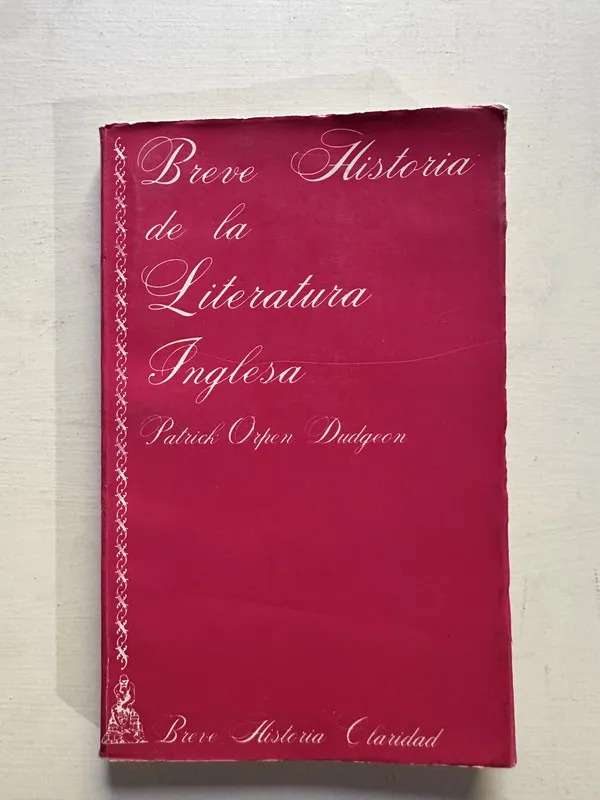 Tapa de Breve historia de la literatura inglesa - Dudgeon (4G5)