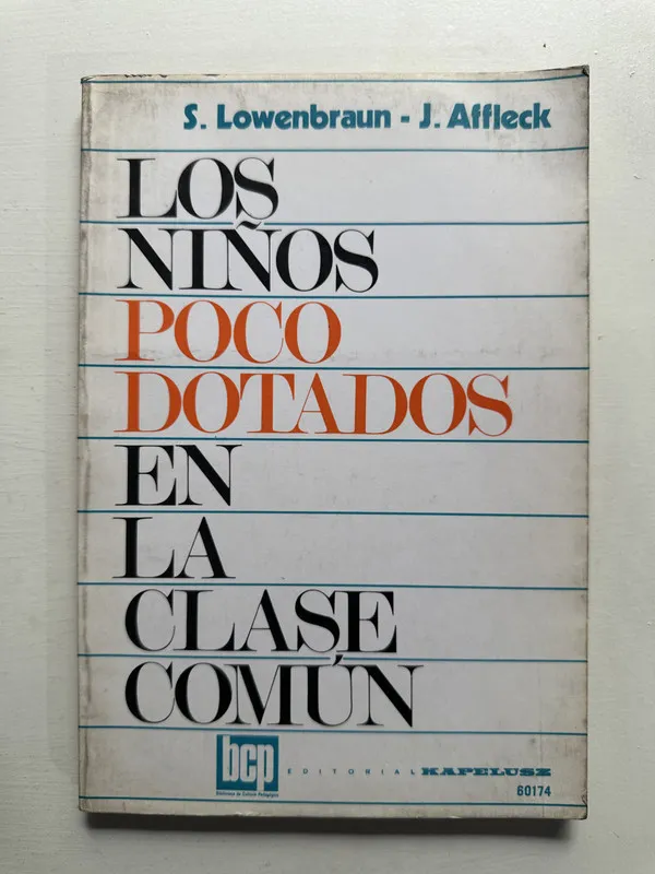 Los niños poco dotados en la clase comun - Lowenbraun (4H6)