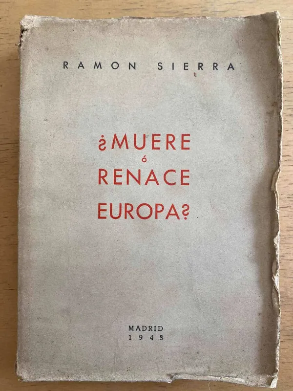 ¿muere O Renace Europa? - Sierra, Ramon (g6)