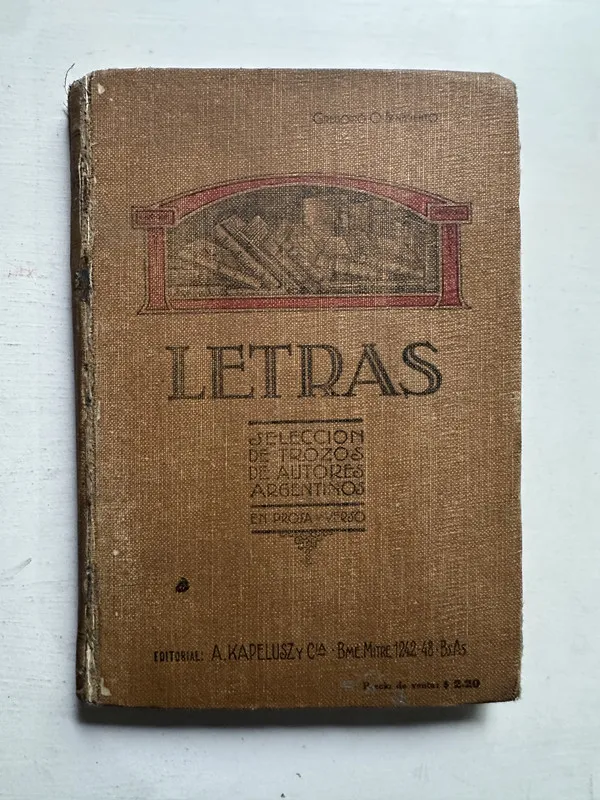 Tapa de Letras - Benavento Gregorio O. (4i4)