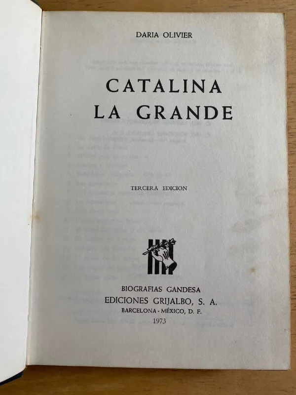 Catalina La Grande - Olivier, Daria (h5)