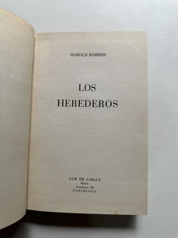 Los herederos - Robbins Harold (4i5)