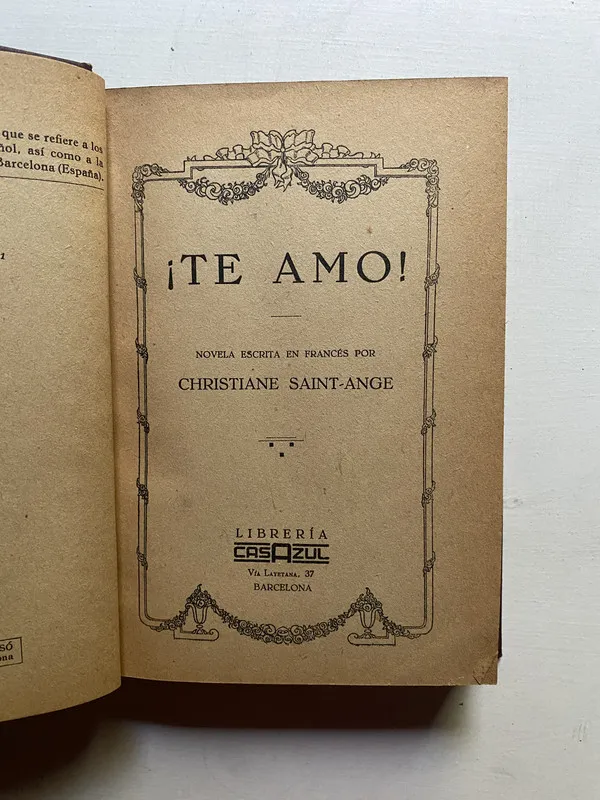 ¡Te amo! - Saint-Ange, Christiane (4d6)