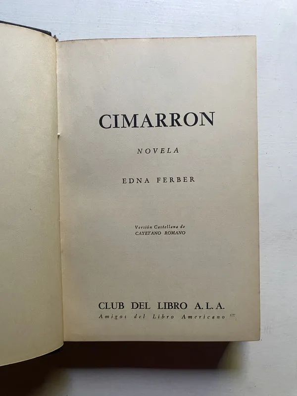 Tapa de Cimarrón - Ferber, Edna (4d6)