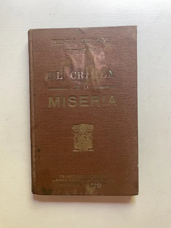 Tapa de El crimen de la miseria - George Henry (4d5)