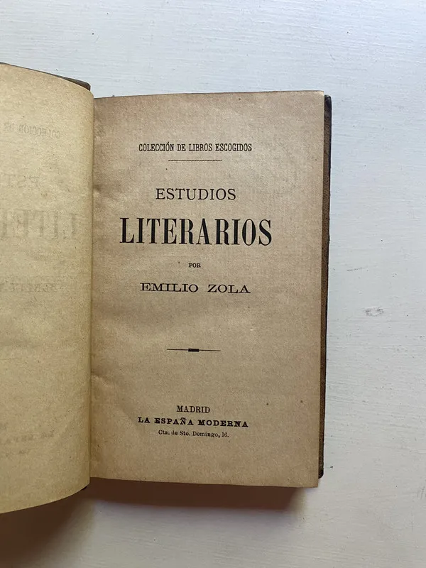 Estudios literarios - Zola Emilio (4d5)