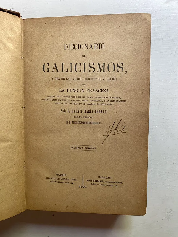 Diccionario de galicismos o sea de las - Baralt (4d4)