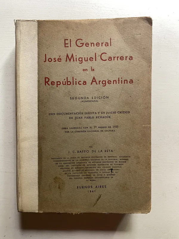 El general Jose Miguel Carrera en - Raffo de la Reta (4d4)