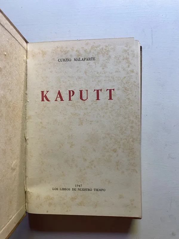 Kaputt - Malaparte Curzio (4d3)