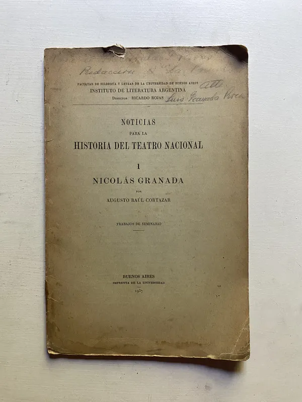 Tapa de Noticias para la historia del teatro - Cortazar (4d2)