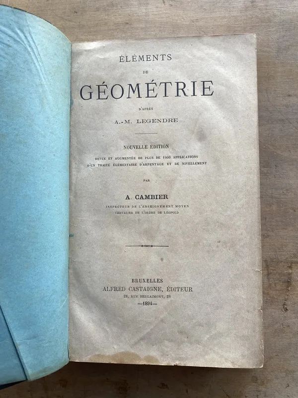 elements de geometrie - Legendre A. M. (nn3)