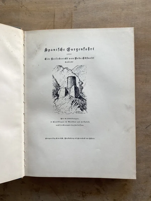 Spanische Burgenfahrt - Ebhardt Bodo. (nn3)