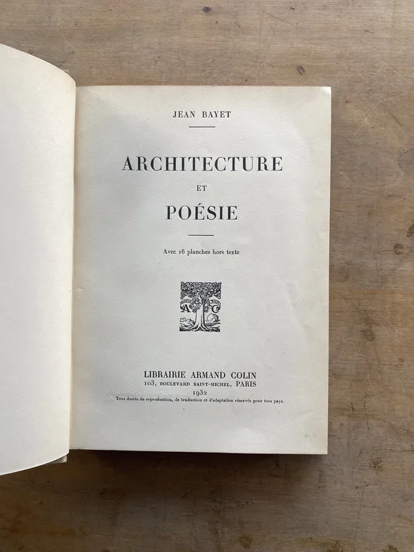Architecture et poesie - Bayet Jean (pp1)