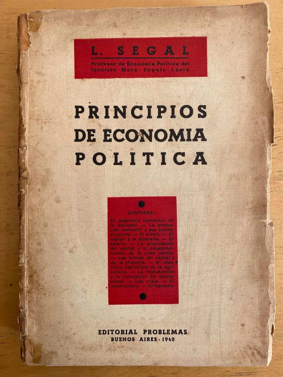 Principios De Economia Politica - Segal, L. (j3)