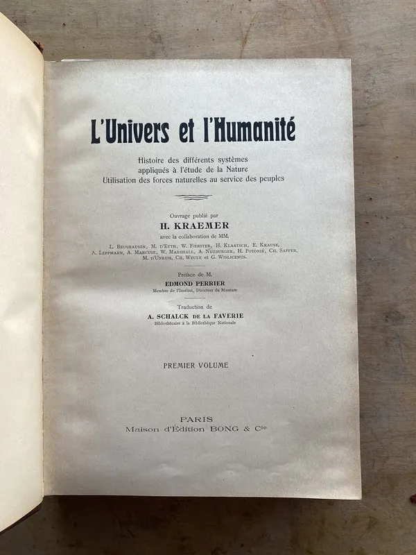 L'univers et l'humanite - Kraemer H. (jj0)