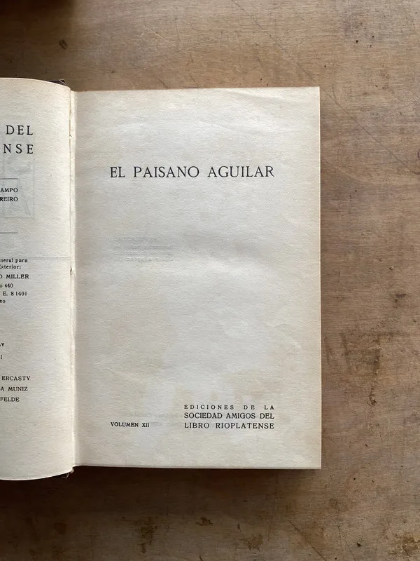 Tapa de El paisano aguilar - Amorin E. (pp2)