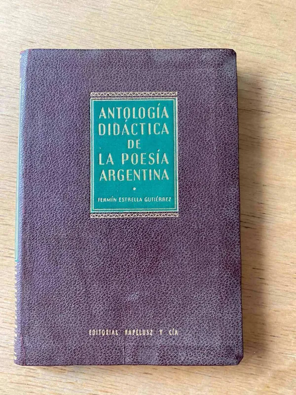Tapa de Antologia Didactica De La Poesia Arg- Estrella Gutierrez (y5