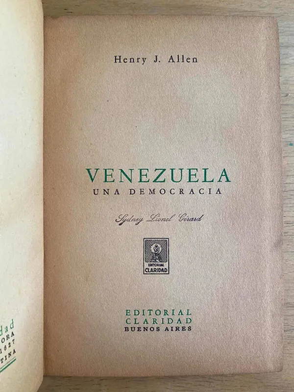 Venezuela Una Democracia - Allen, Henry (j2)