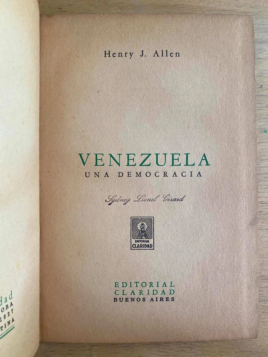 Venezuela Una Democracia - Allen, Henry (j2)