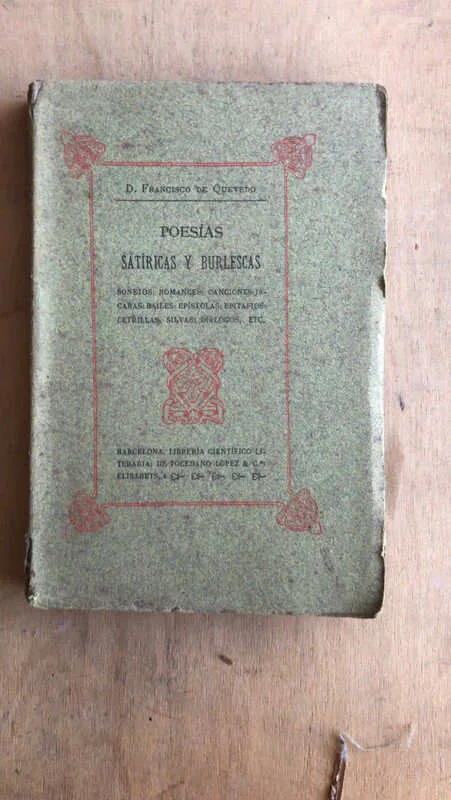 Poesias Satiricas Y Burlescas - De Quevedo, Francisco (n5)