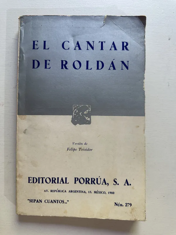 El cantar de Roldan - (trad. Teixidor Felipe) (4i6)