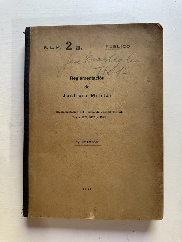 Reglamentacion de Justicia Militar - (institucional) (4i7)