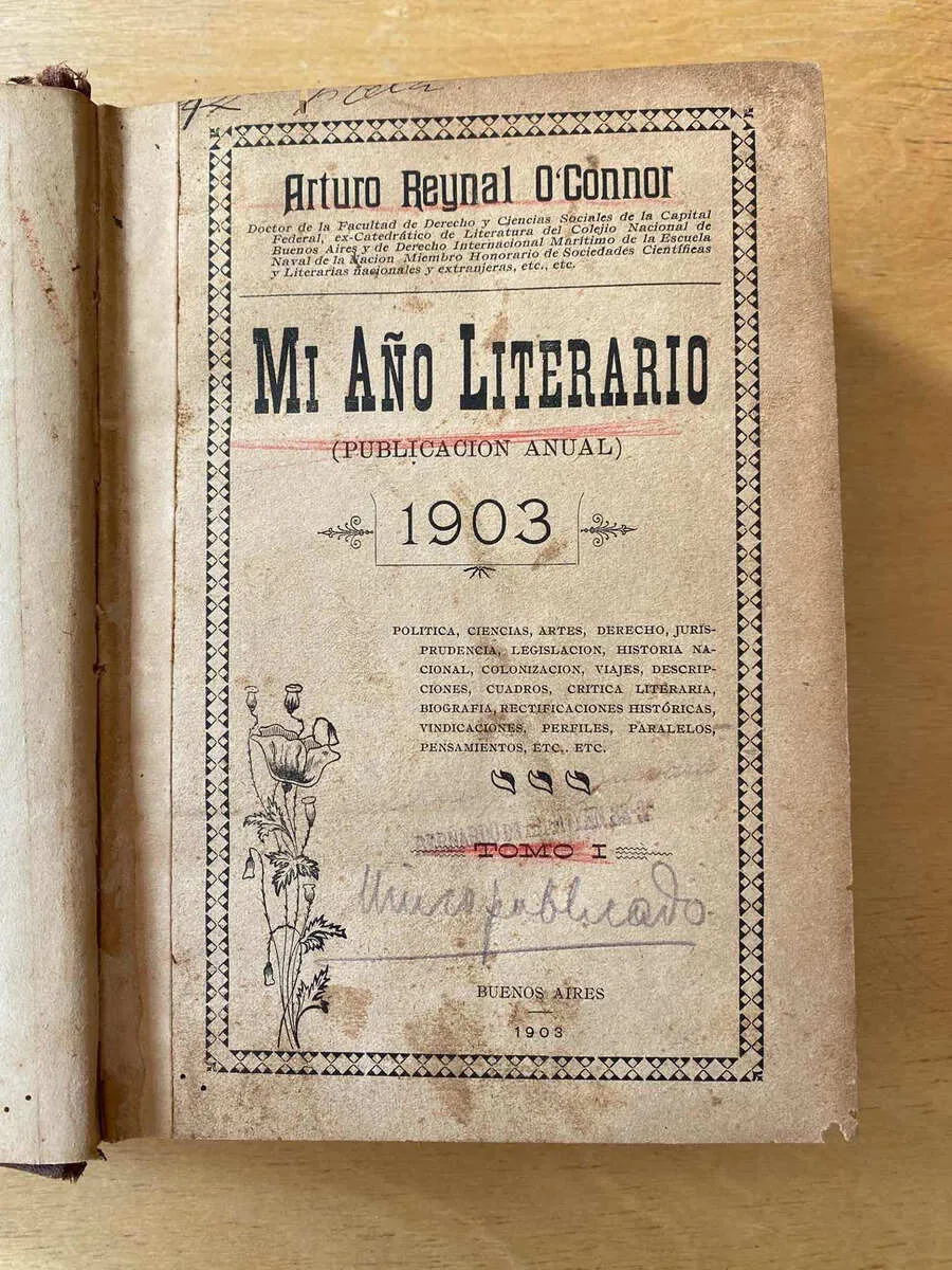 Mi Año Literario. Publicacion Anual. 1903 - Reynal O` (C4)