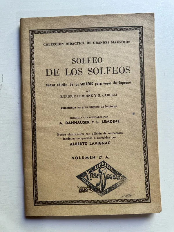 Solfeo de los solfeos Vol. 2° A - Danhauser (4c6)