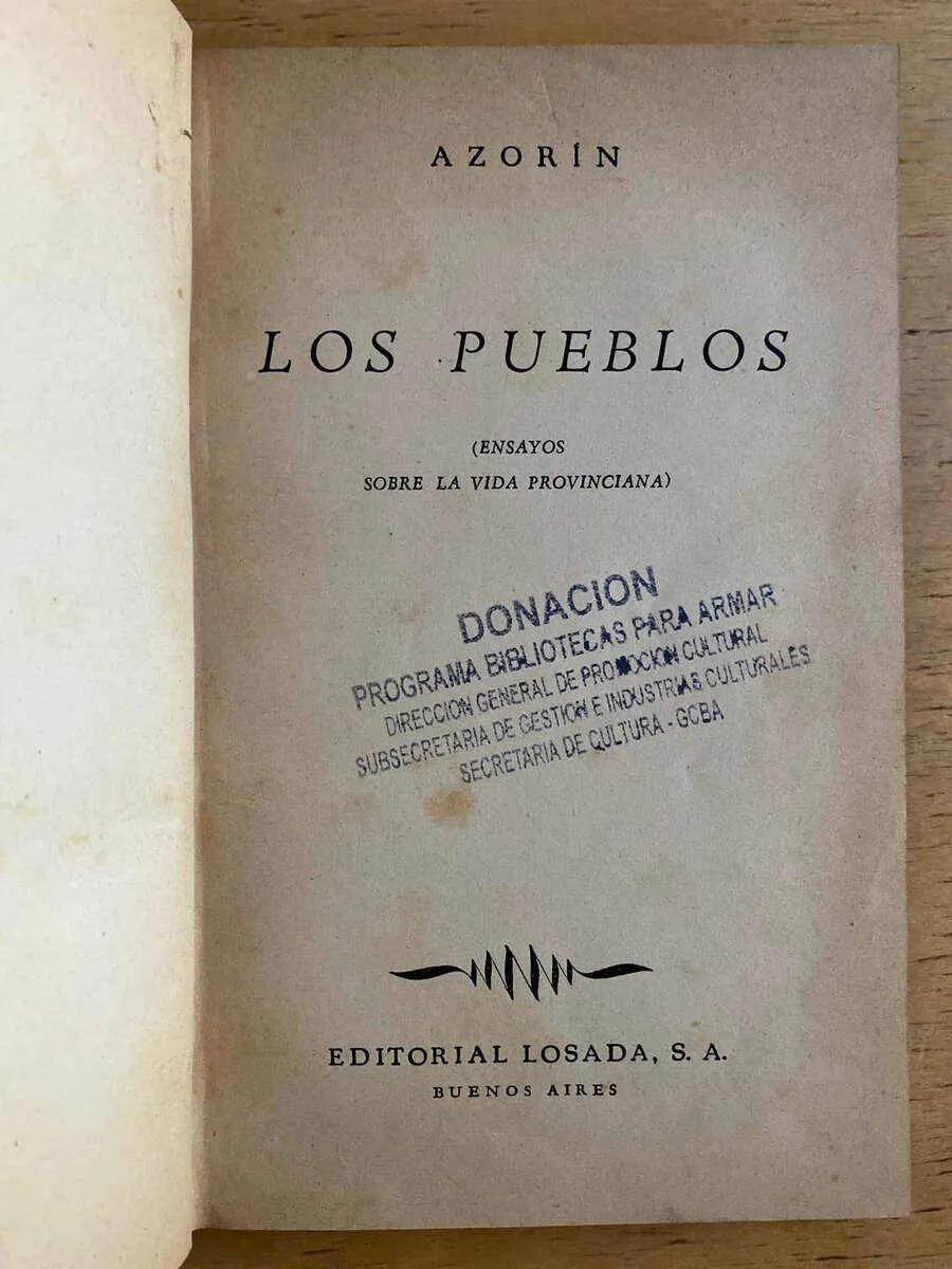 Los Pueblos - Azorin (k2)