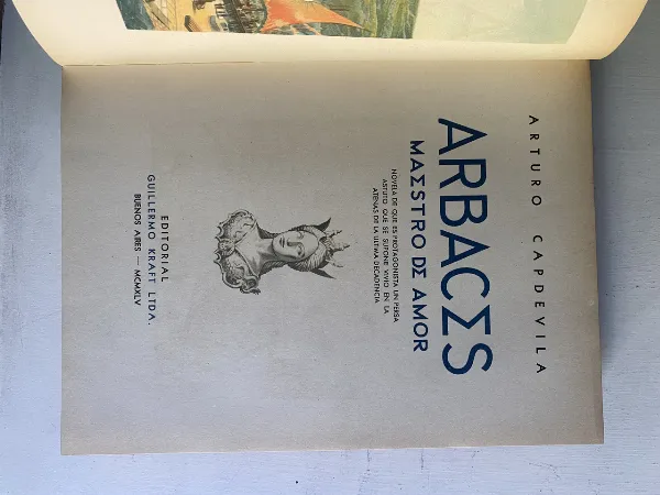 Tapa de Arbaces maestro de amor - Capdevila Arturo (4d1)