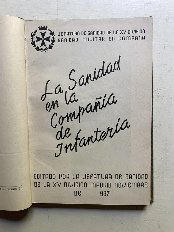 La sanidad en la compañia de infanteria - (4d1)